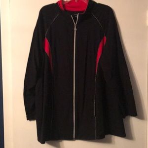 4/$20🌟Women’s Jacket Black/red/shimmer